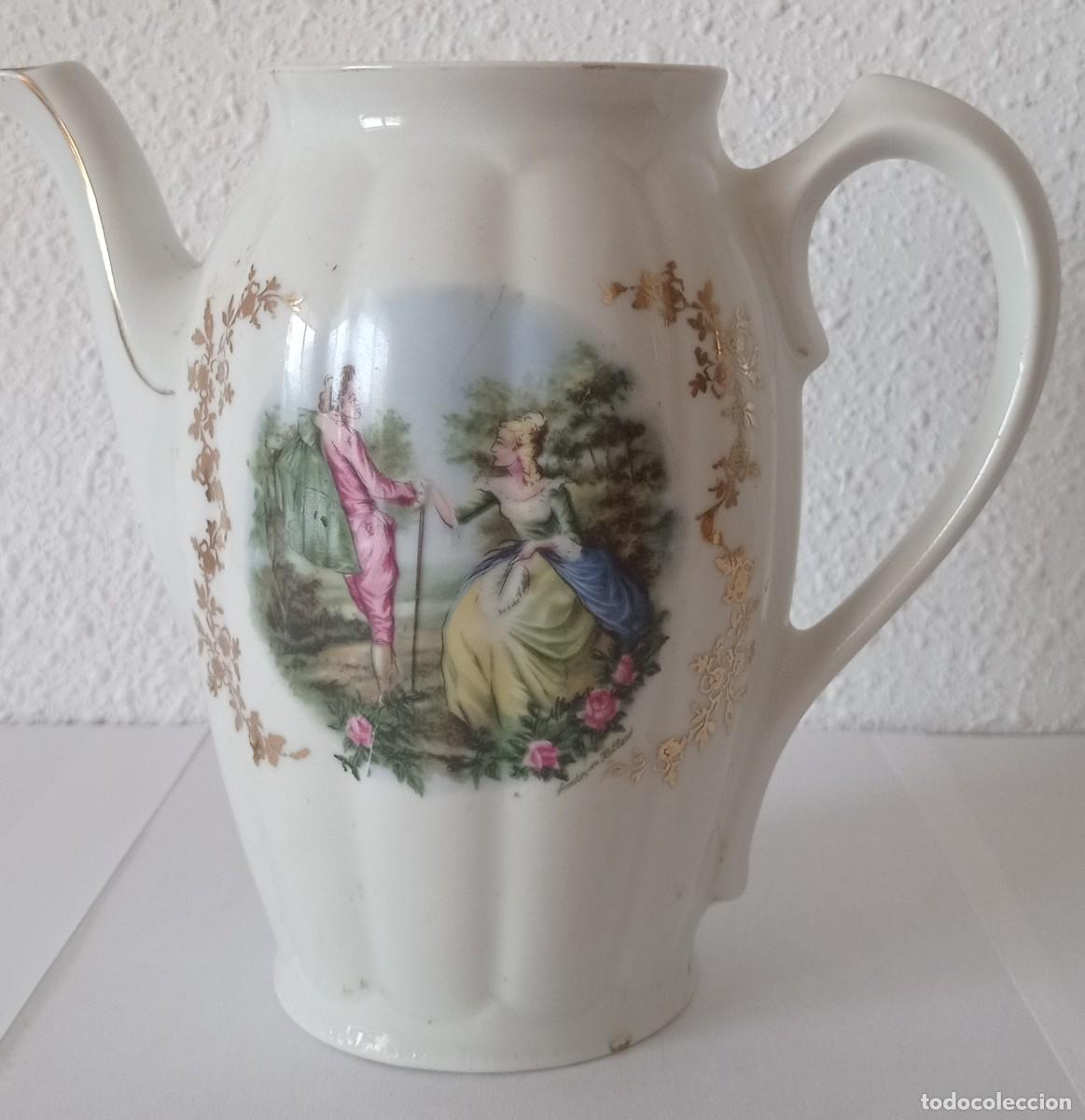 Antig&uuml;edades: Cafeteras de porcelana (set de 6) - Foto 5