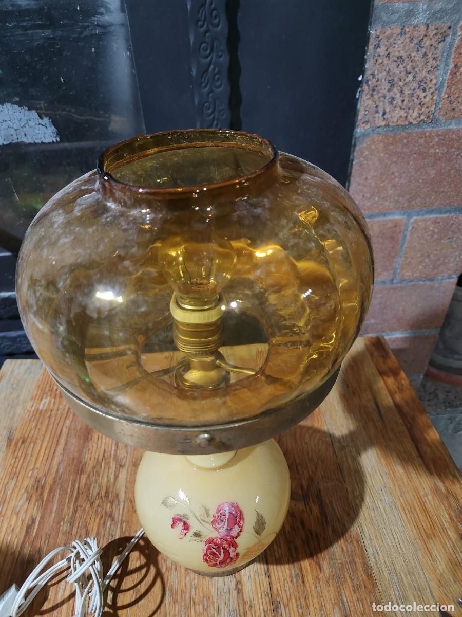 Antig&uuml;edades: Lampara cristal - Foto 3