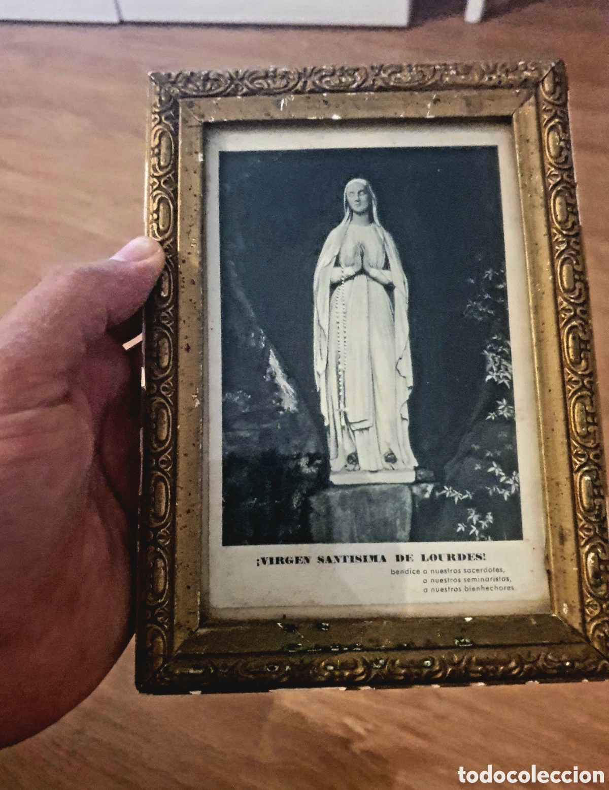Antig&uuml;edades: CUADRITO VIRGEN SANTISIMA DE LOURDES - Foto 1