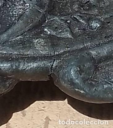 Antig&uuml;edades: Portavelas antiguo con mujer amazona - Foto 30