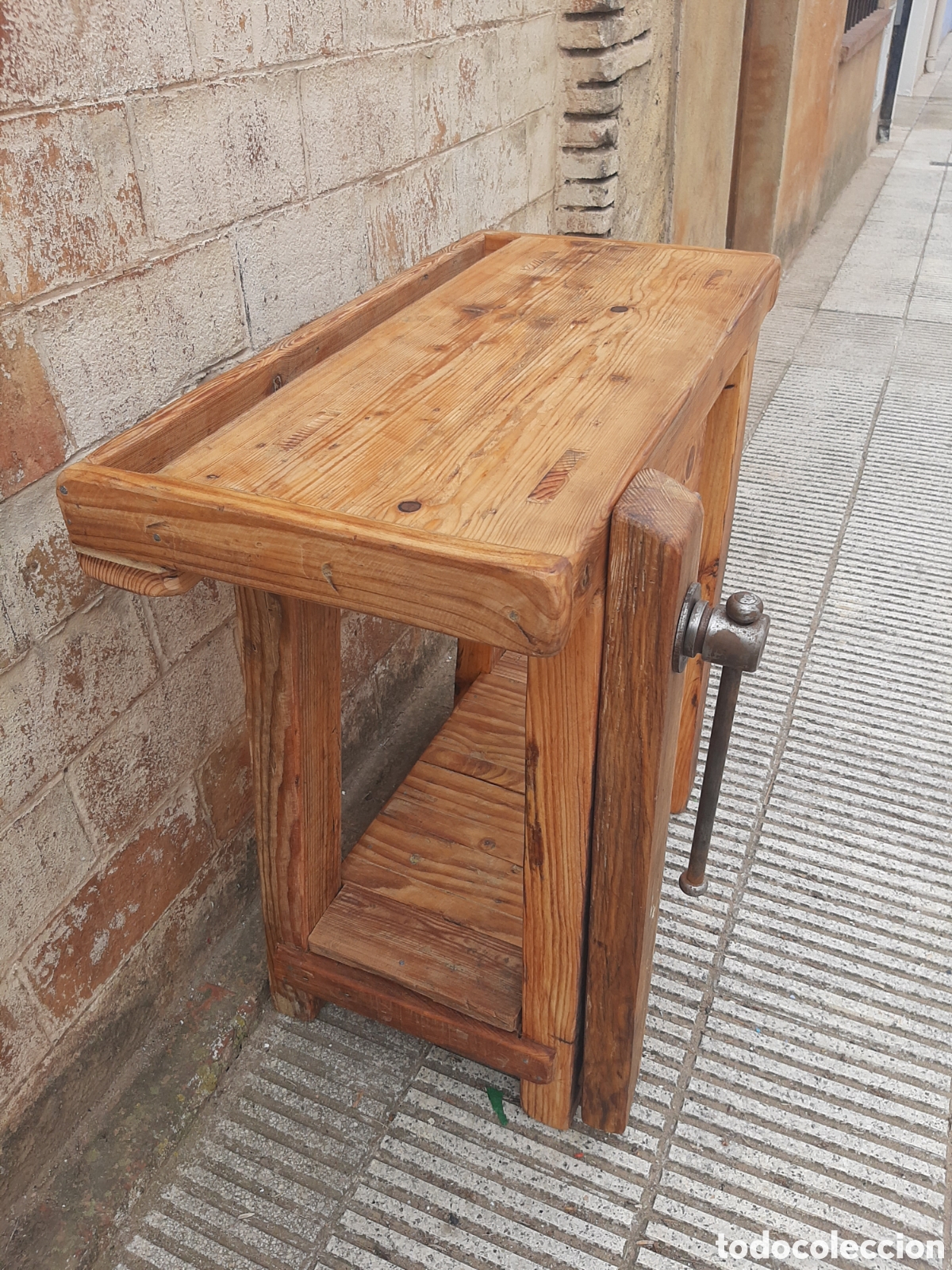 Antig&uuml;edades: Banco carpintero peque&ntilde;o 80 cm !!! - Foto 6