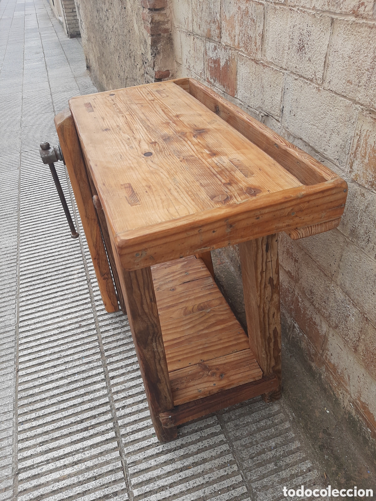 Antig&uuml;edades: Banco carpintero peque&ntilde;o 80 cm !!! - Foto 8