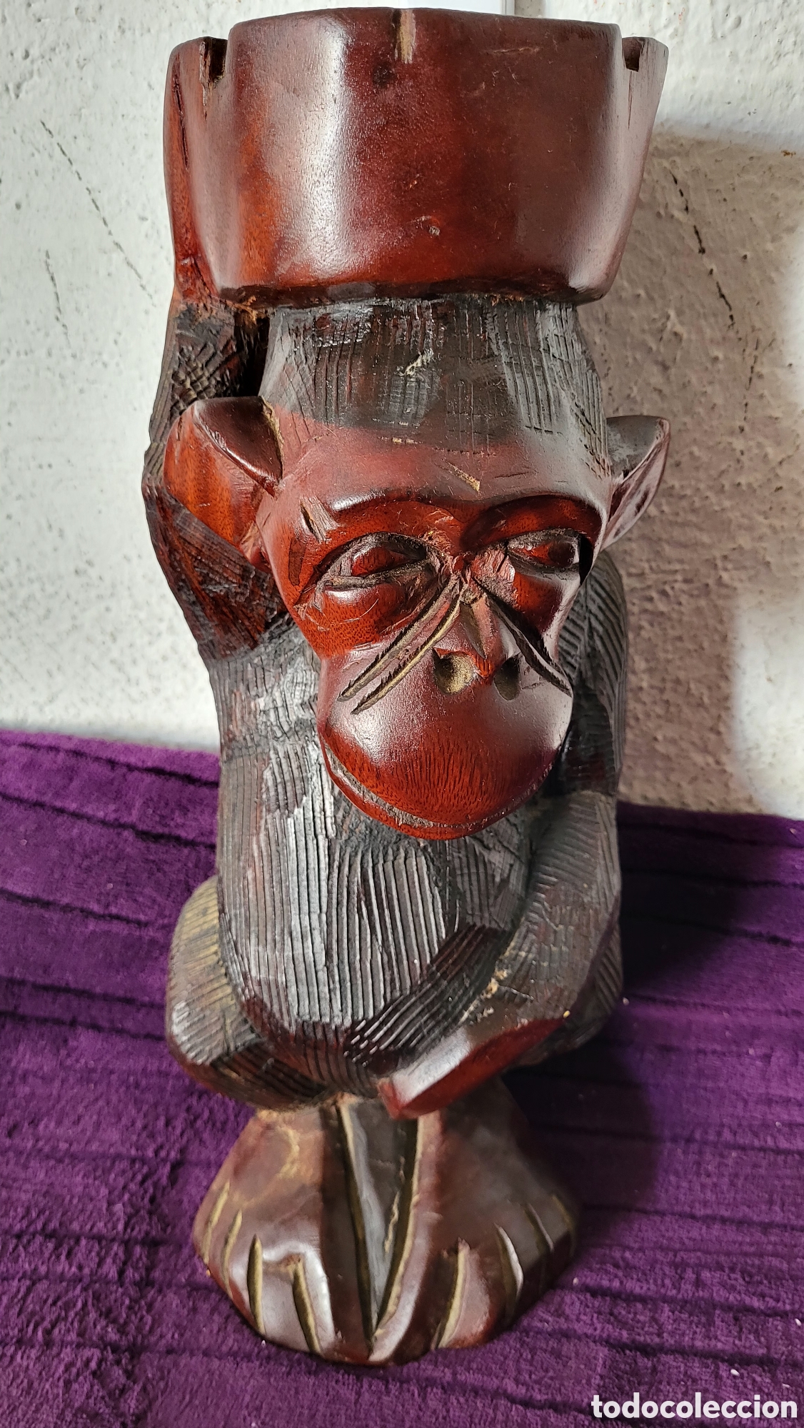 Antig&uuml;edades: Mono madera cenicerro - Foto 2