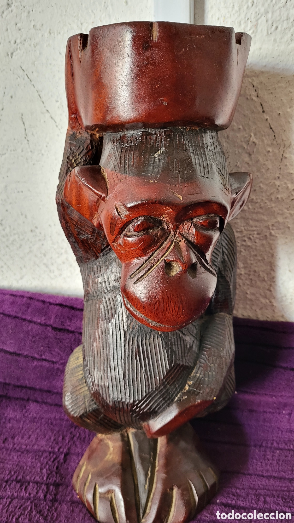 Antig&uuml;edades: Mono madera cenicerro - Foto 3