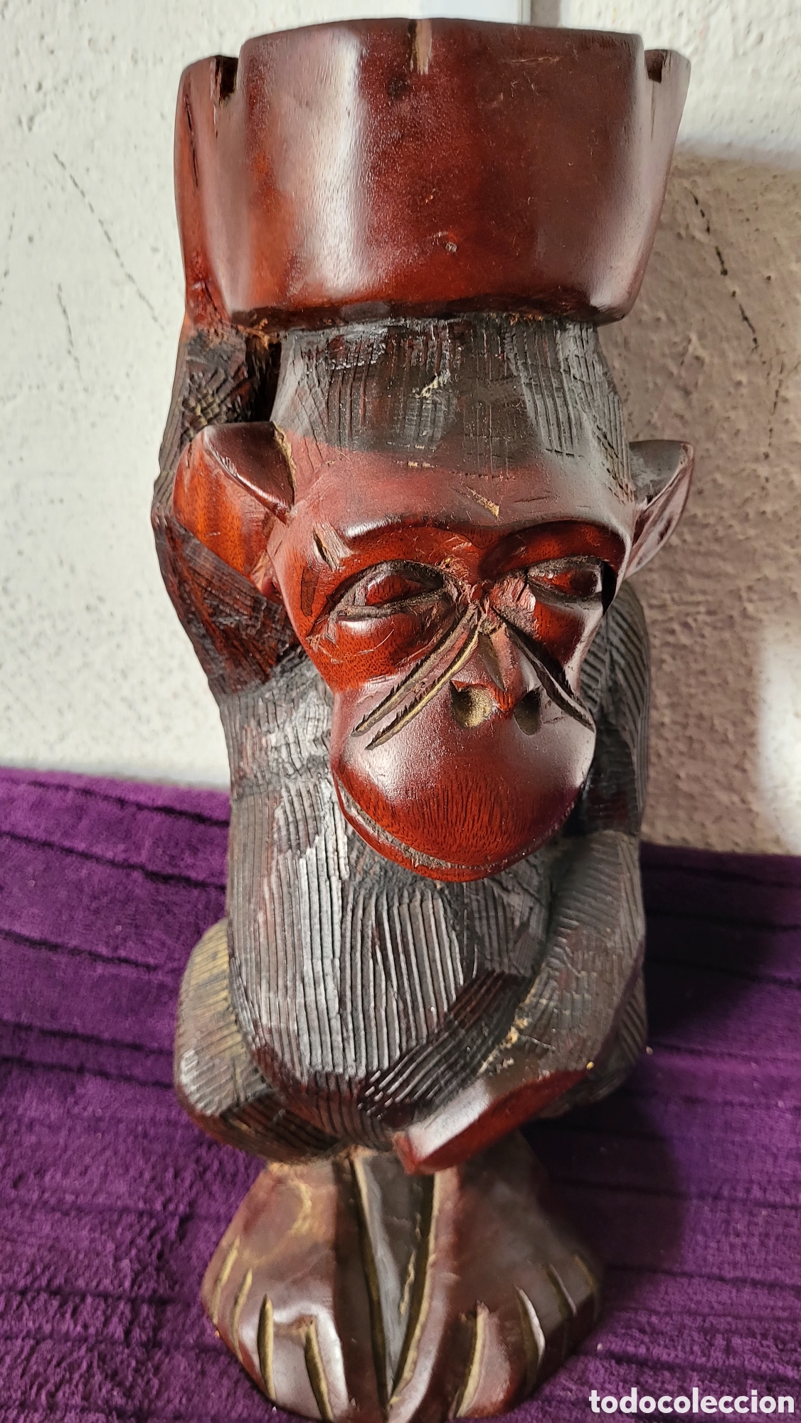Antig&uuml;edades: Mono madera cenicerro - Foto 4