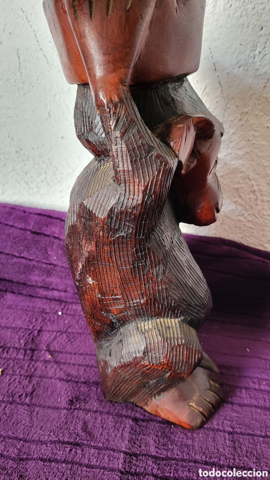 Antig&uuml;edades: Mono madera cenicerro - Foto 6