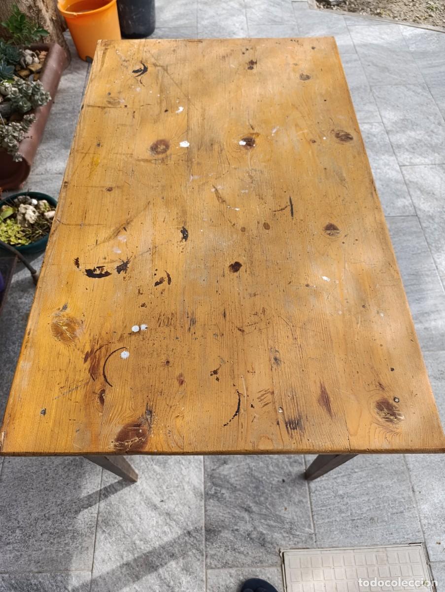 Antig&uuml;edades: Mesa tocinera de madera noble. - Foto 2