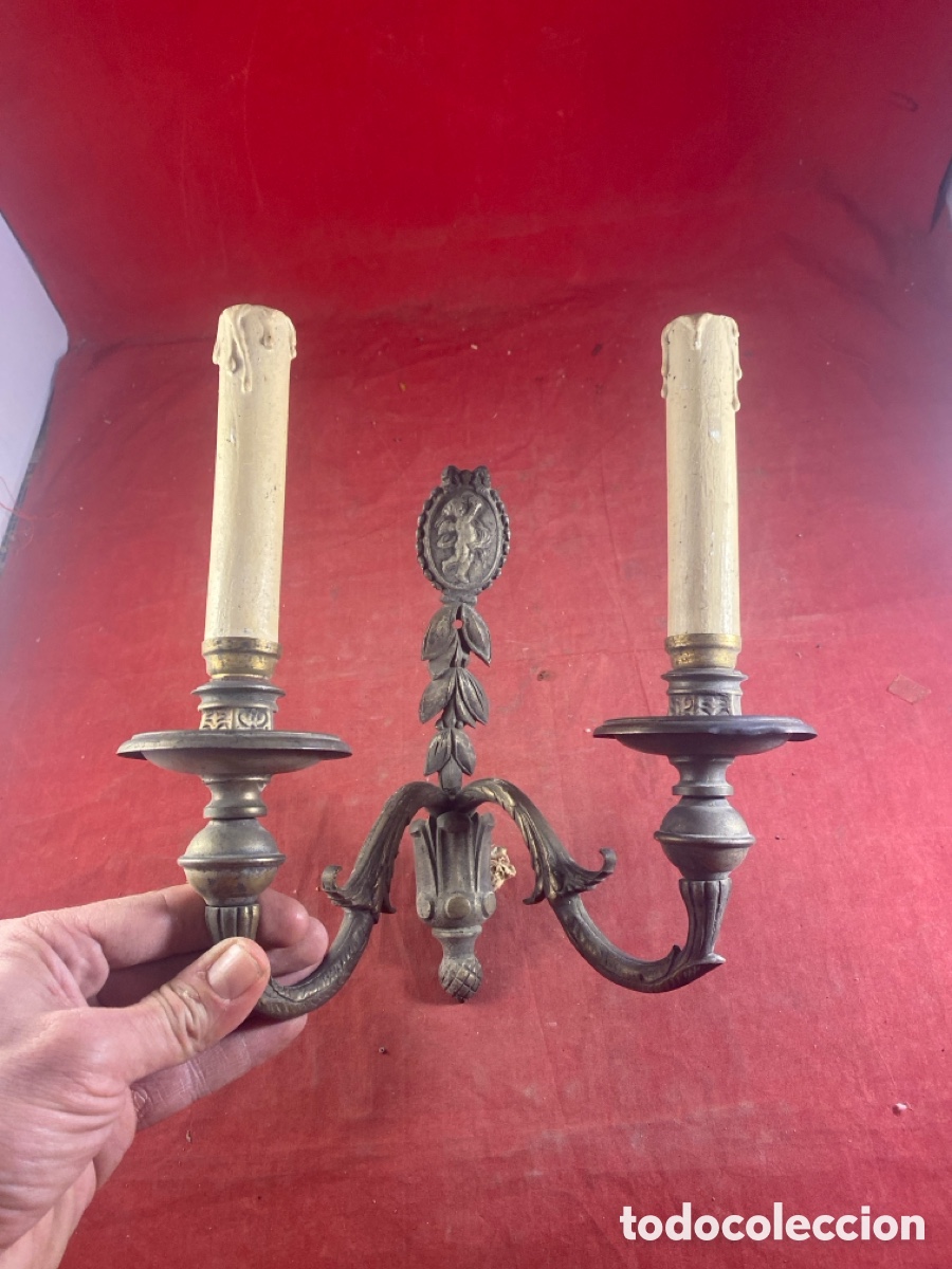 Antig&uuml;edades: ANTIGUO APLIQUE DE PARED PARA RESTAURAR - Foto 2