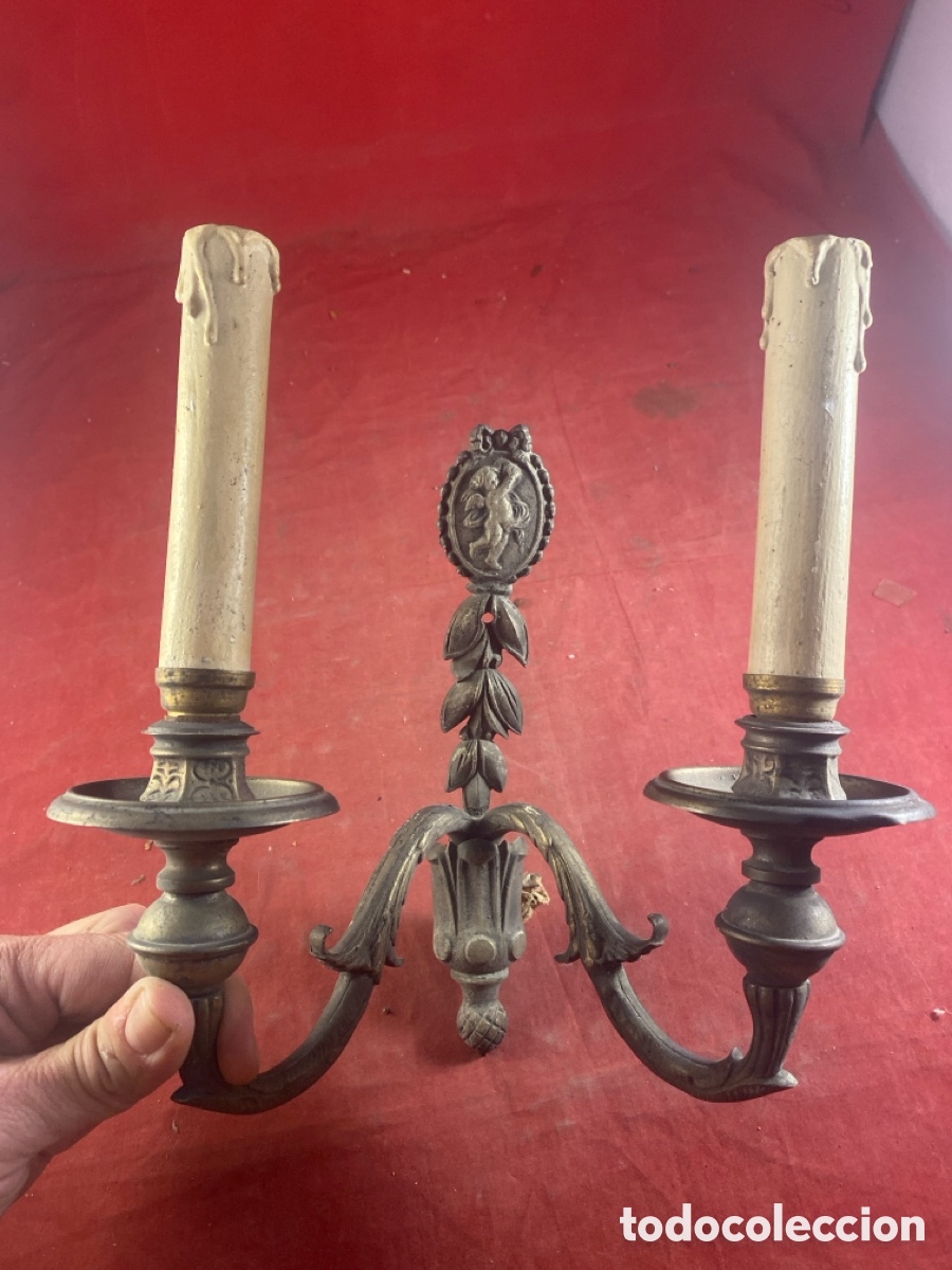 Antig&uuml;edades: ANTIGUO APLIQUE DE PARED PARA RESTAURAR - Foto 4