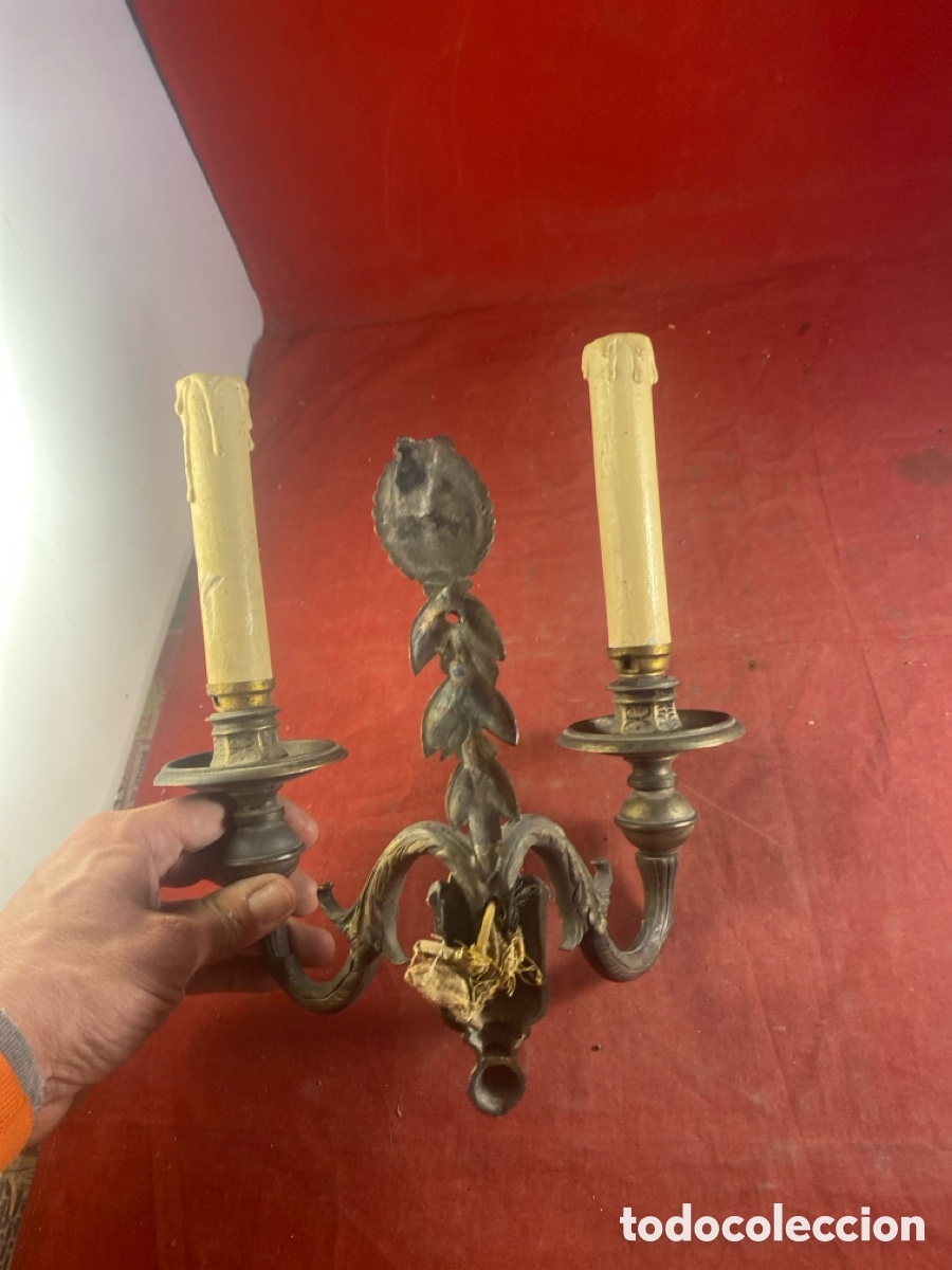 Antig&uuml;edades: ANTIGUO APLIQUE DE PARED PARA RESTAURAR - Foto 5