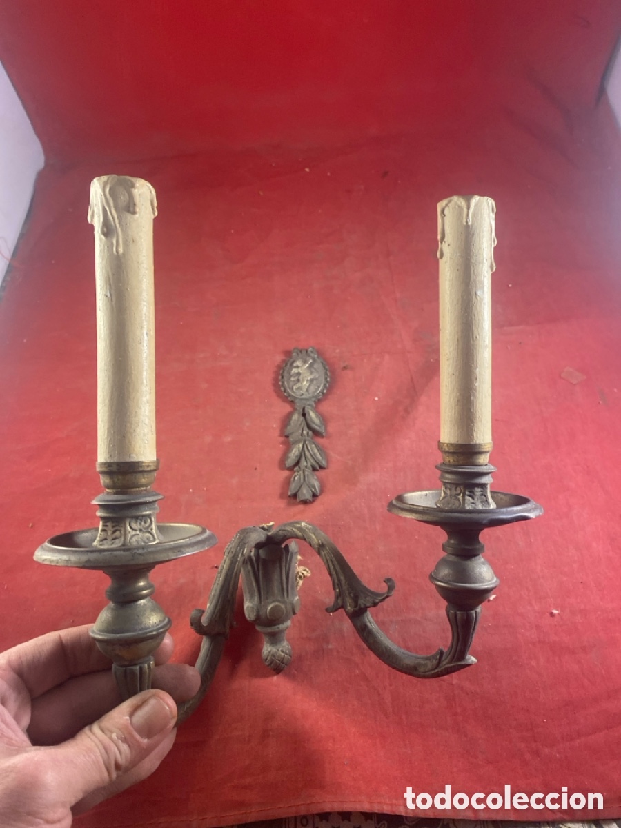 Antig&uuml;edades: ANTIGUO APLIQUE DE PARED PARA RESTAURAR - Foto 6