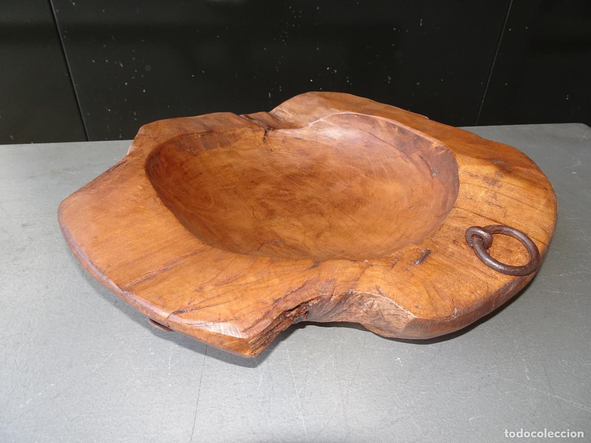 Antig&uuml;edades: Cuenco decorativo de madera de teka - Foto 1
