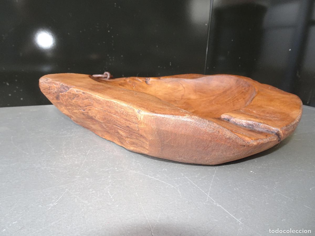 Antig&uuml;edades: Cuenco decorativo de madera de teka - Foto 3