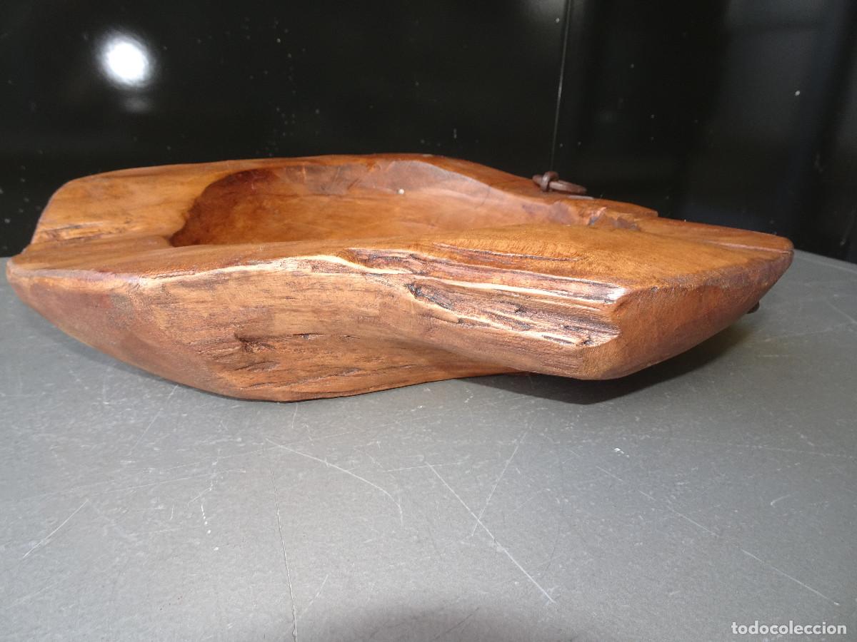 Antig&uuml;edades: Cuenco decorativo de madera de teka - Foto 4
