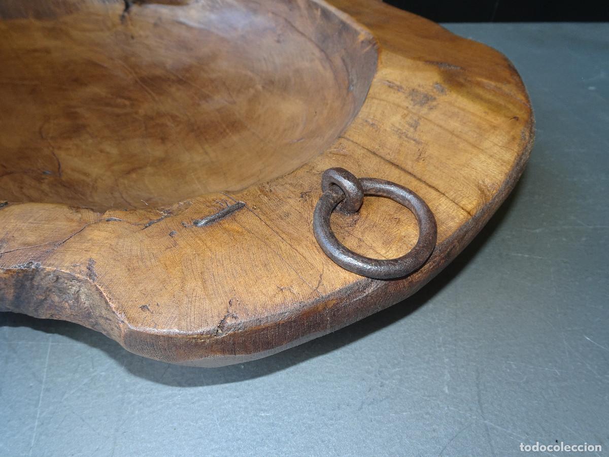 Antig&uuml;edades: Cuenco decorativo de madera de teka - Foto 5