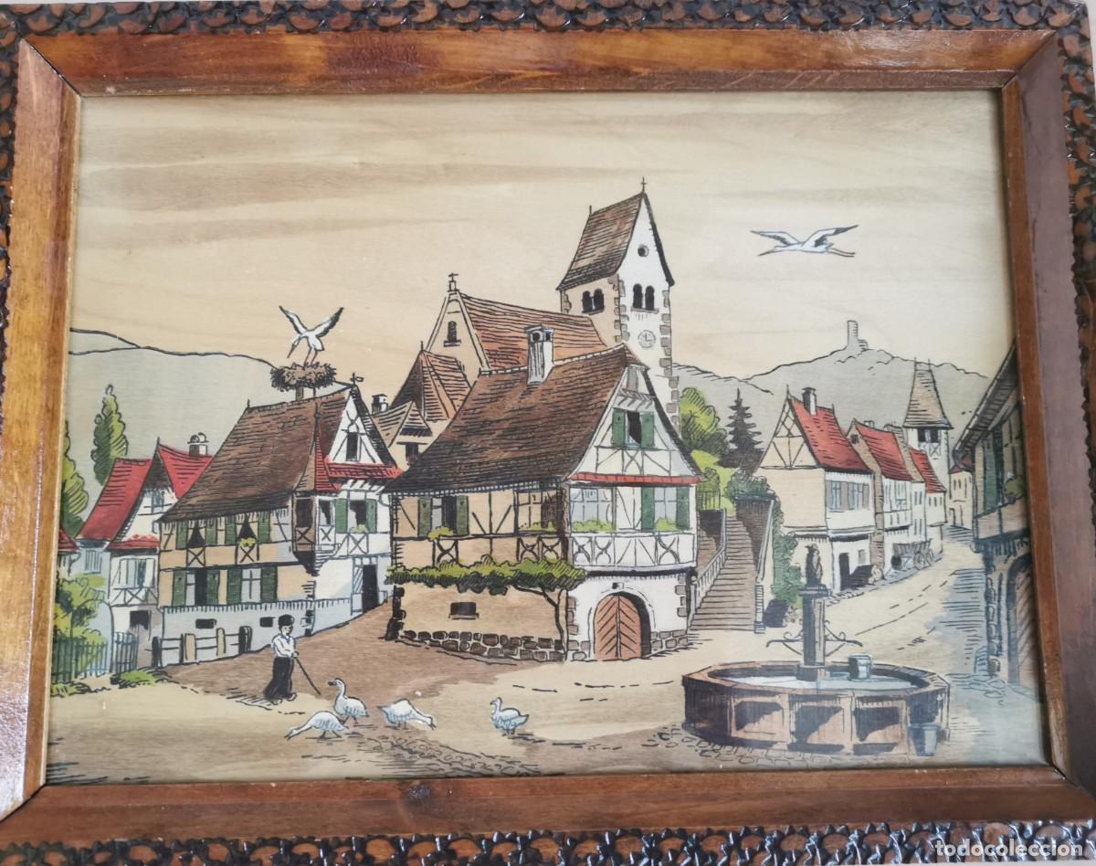 Antig&uuml;edades: BANDEJA ART DECO DE MADERA - Foto 2