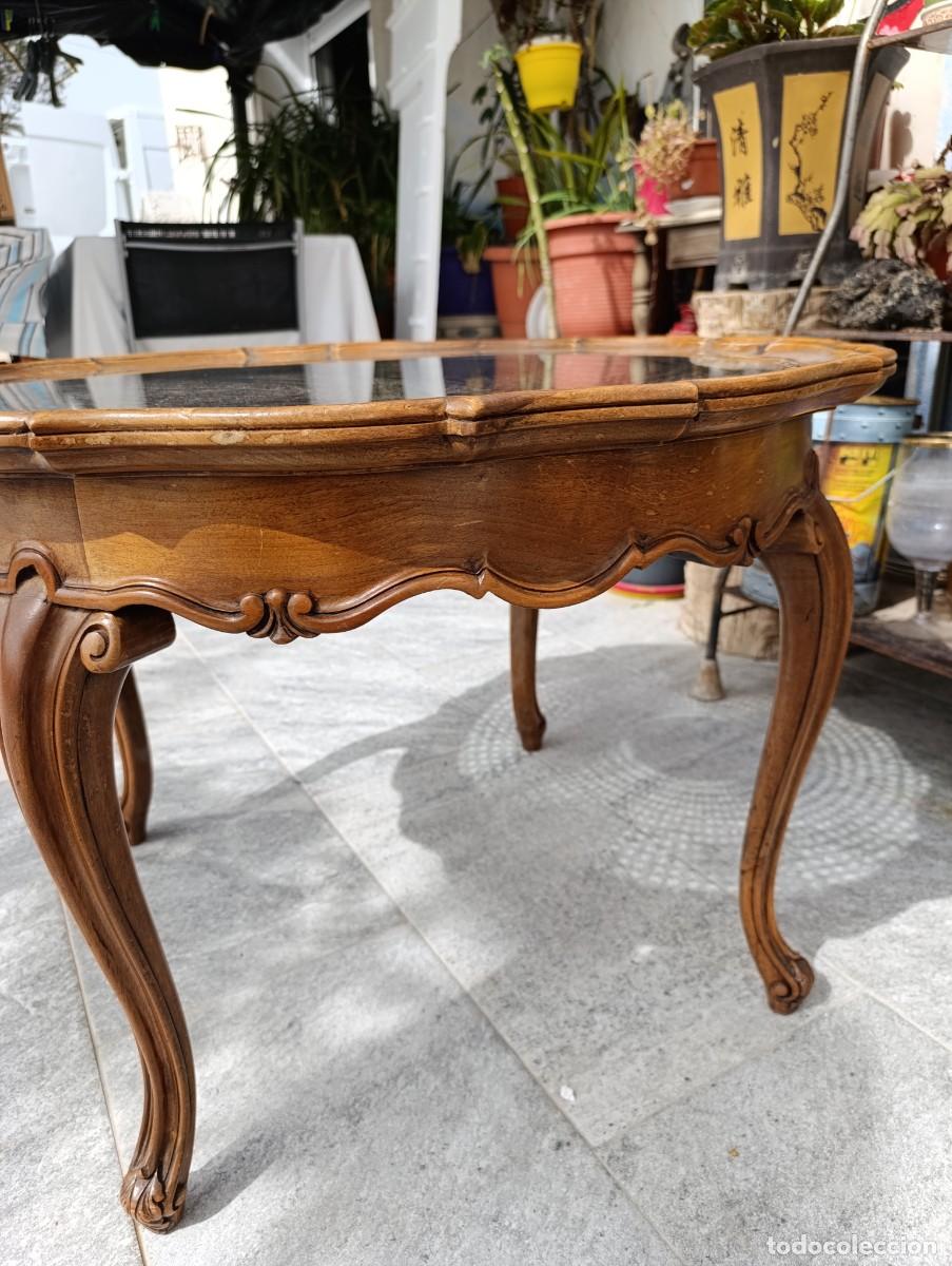 Antig&uuml;edades: Mesa de centro Isabelina de roble y rat&aacute;n de estilo franc&eacute;s - Foto 4