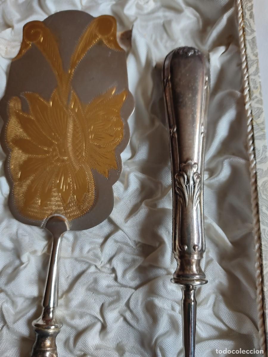 Antig&uuml;edades: CUBIERTOS SERVICIO DE POSTRE - Foto 2