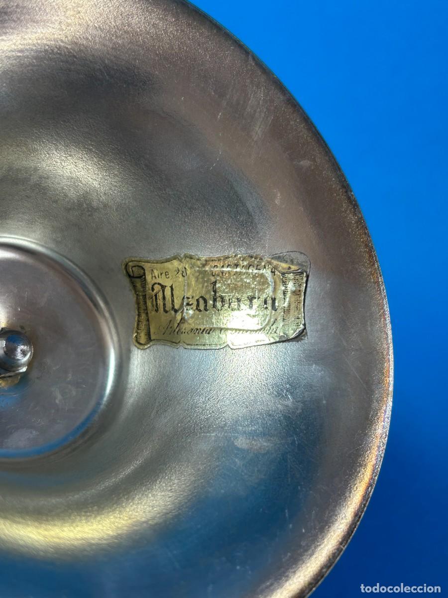 Antig&uuml;edades: CANDELABRO DE METAL BASE DE CARRETE - Foto 4