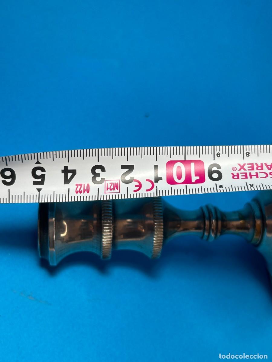 Antig&uuml;edades: CANDELABRO DE METAL BASE DE CARRETE - Foto 5