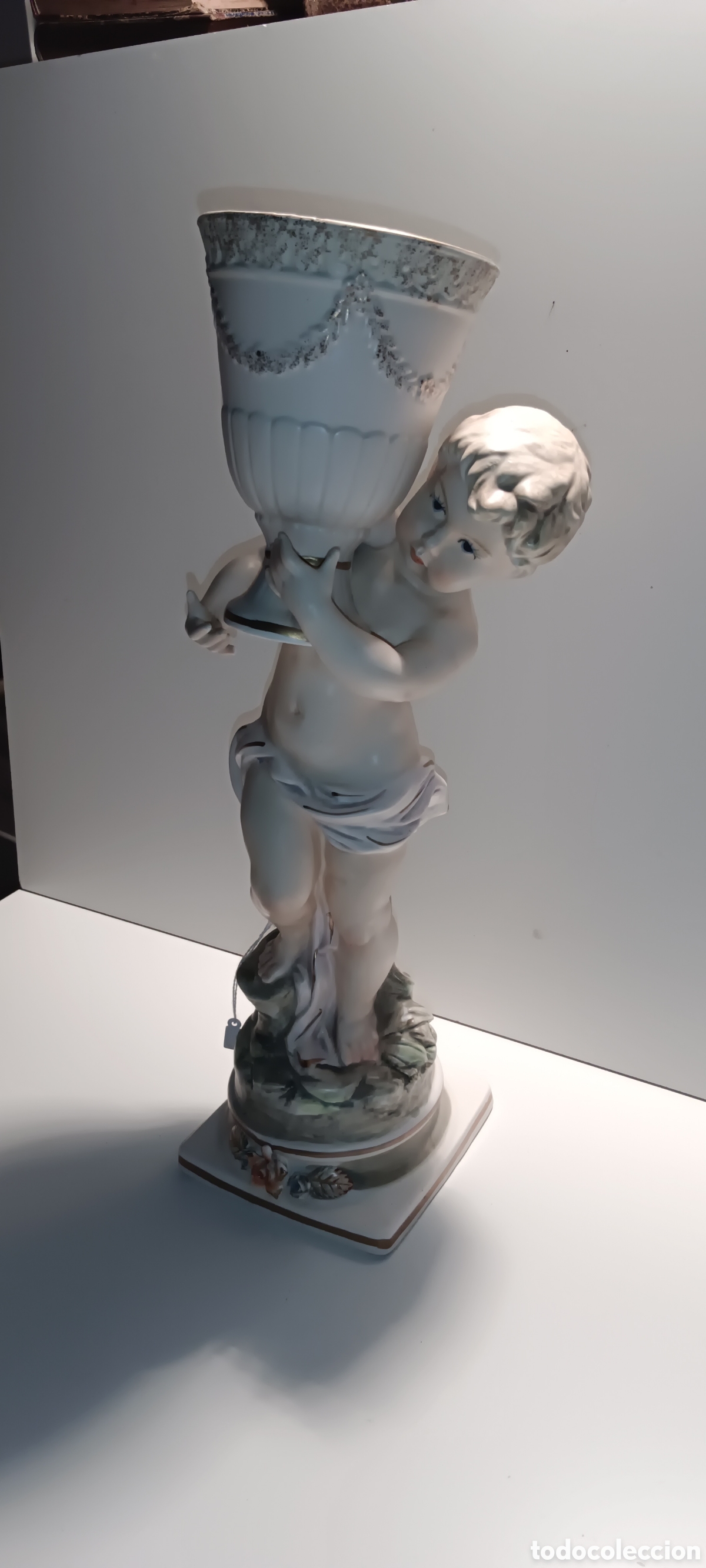 Antig&uuml;edades: Figura porcelana biscuit - Foto 2