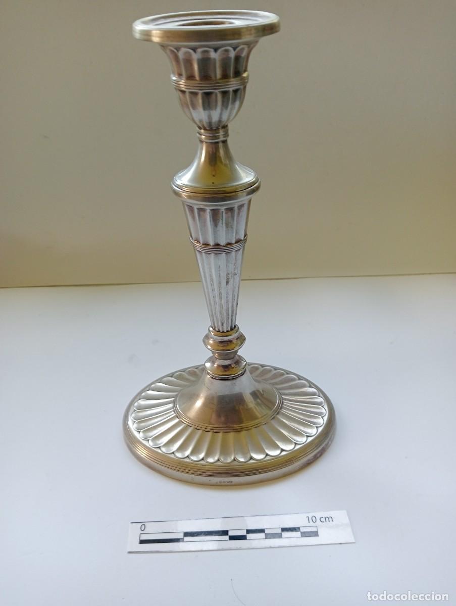 Antig&uuml;edades: Candelabro de alpaca Alpa Dur - Foto 1
