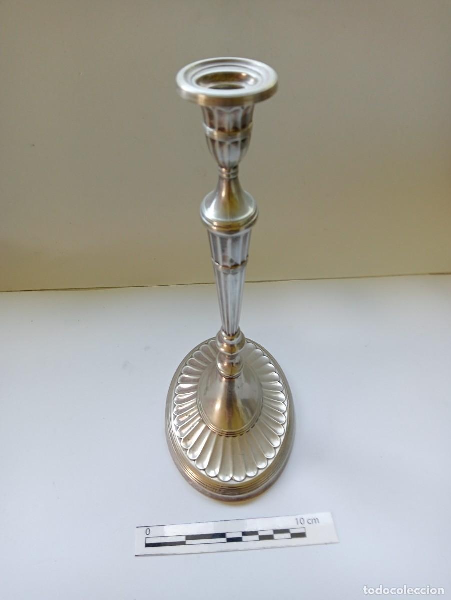 Antig&uuml;edades: Candelabro de alpaca Alpa Dur - Foto 2
