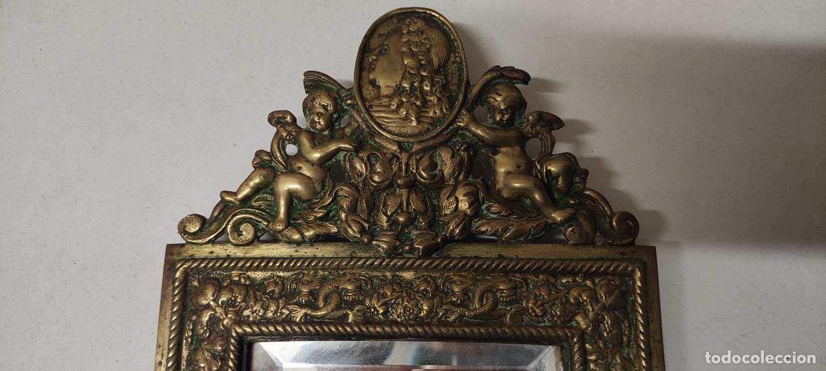 Antig&uuml;edades: ANTIGUO CANDELABRO CON ESPEJO BISELADO - Foto 2