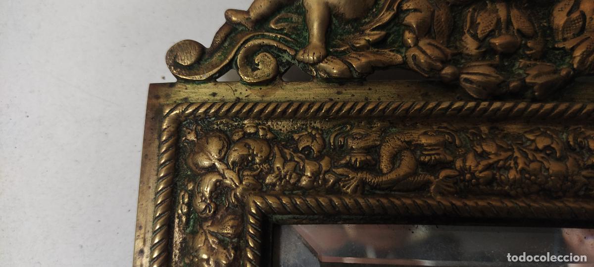 Antig&uuml;edades: ANTIGUO CANDELABRO CON ESPEJO BISELADO - Foto 5