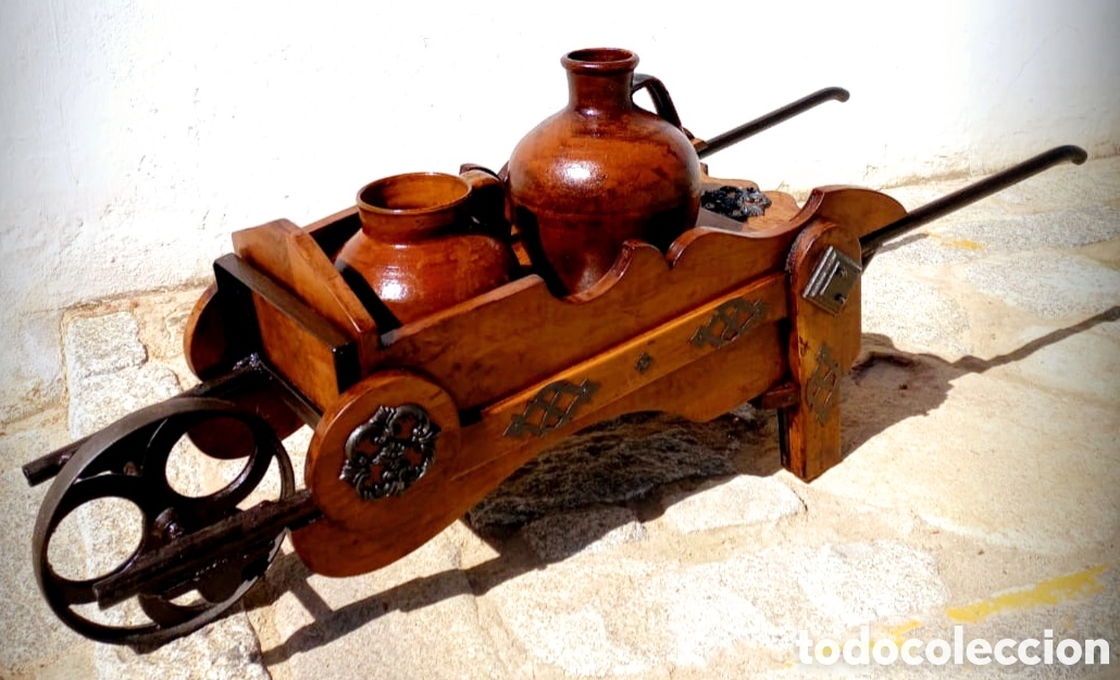 Antig&uuml;edades: Carro de Agua con c&aacute;ntaros de barro - Foto 5