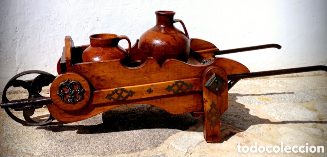 Antiquit&eacute;s: Carro de Agua con c&aacute;ntaros de barro