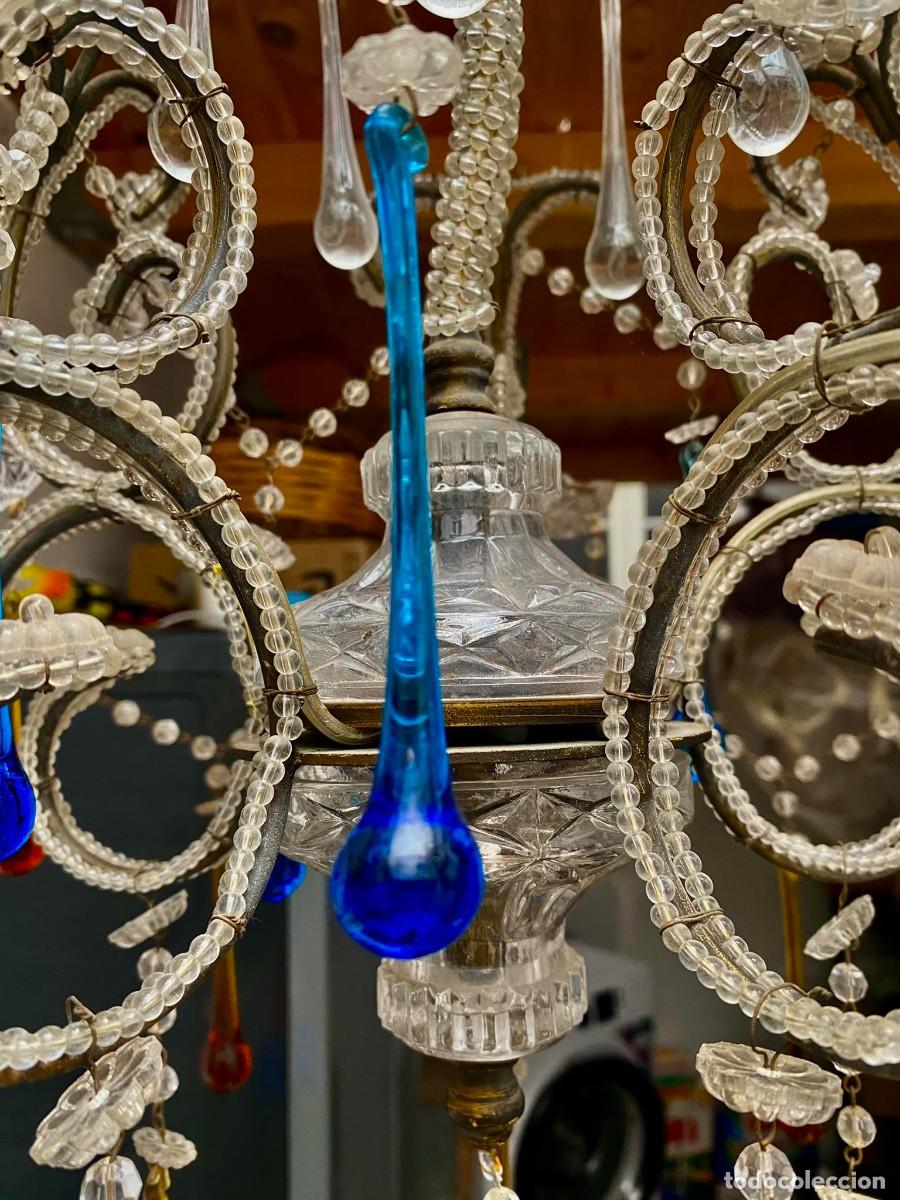 Antig&uuml;edades: majestuosa l&aacute;mpara de Murano - Foto 4