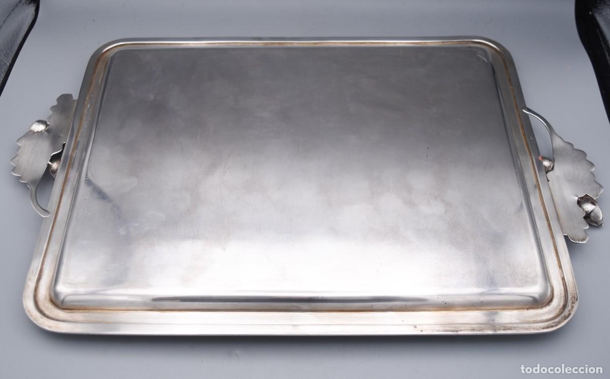 Antig&uuml;edades: Bandeja de gran tama&ntilde;o - Plata - Foto 9