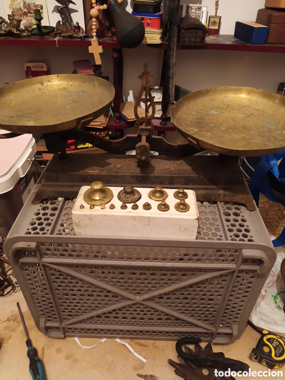 Antig&uuml;edades: balanza com pesas - Foto 3