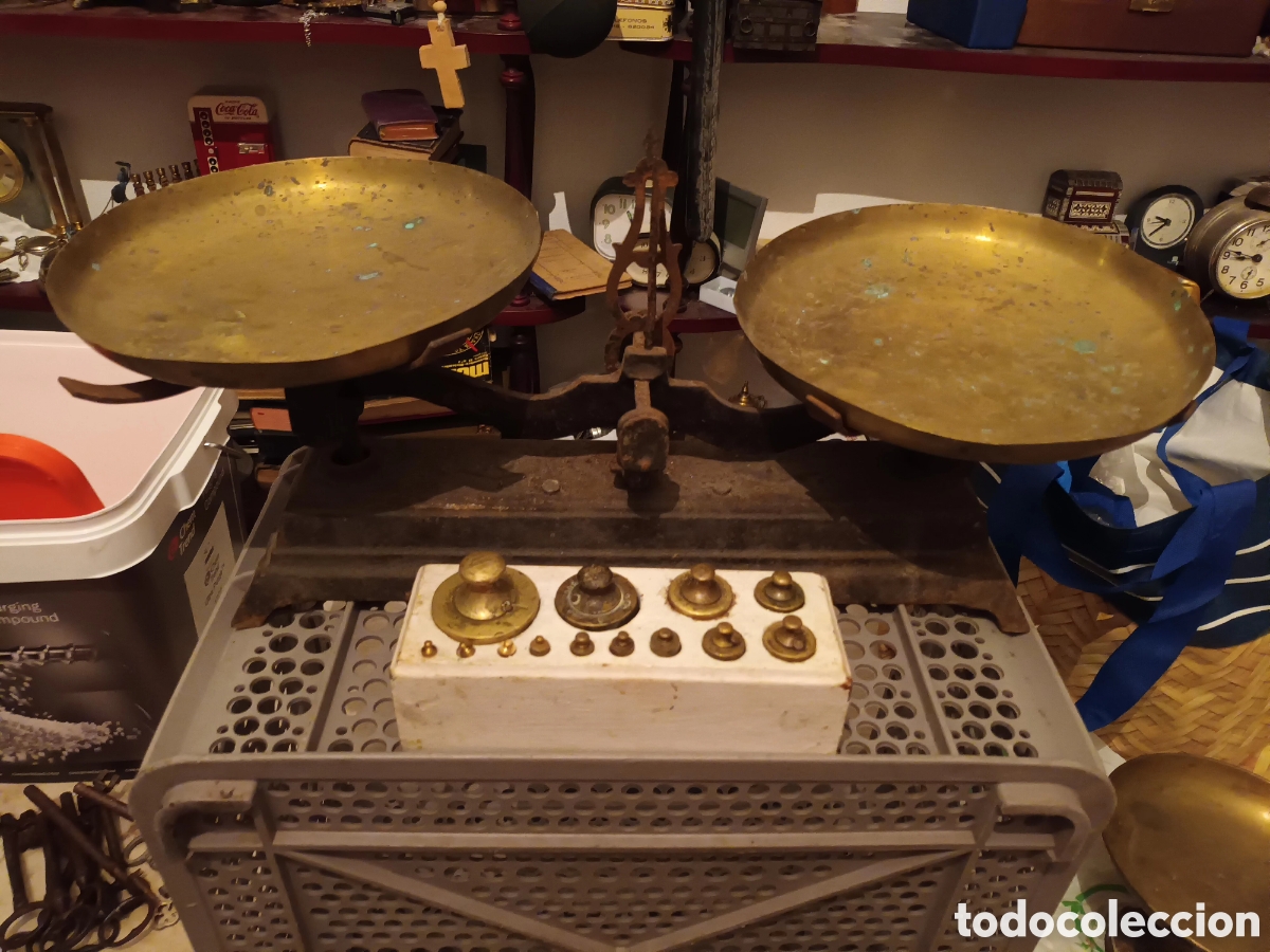 Antig&uuml;edades: balanza com pesas - Foto 4