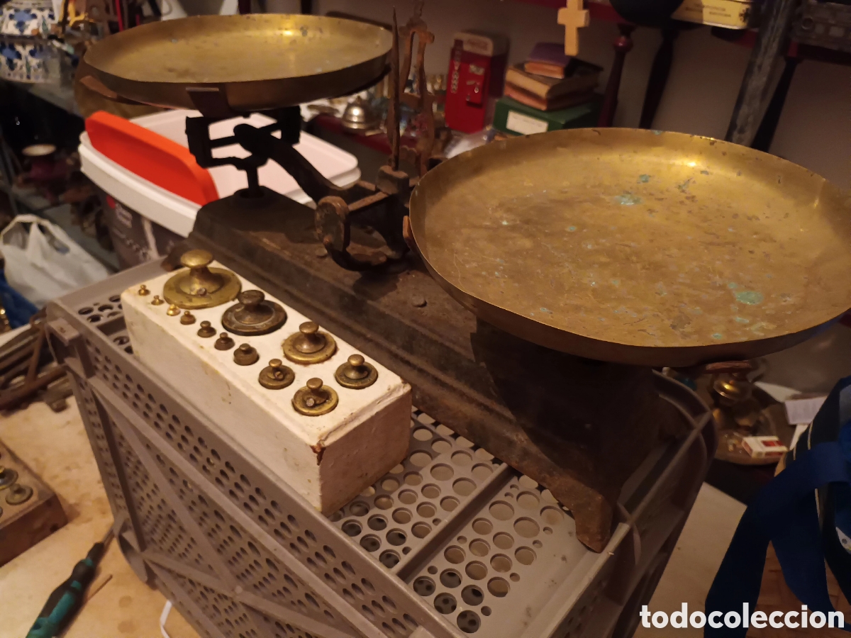 Antig&uuml;edades: balanza com pesas - Foto 6