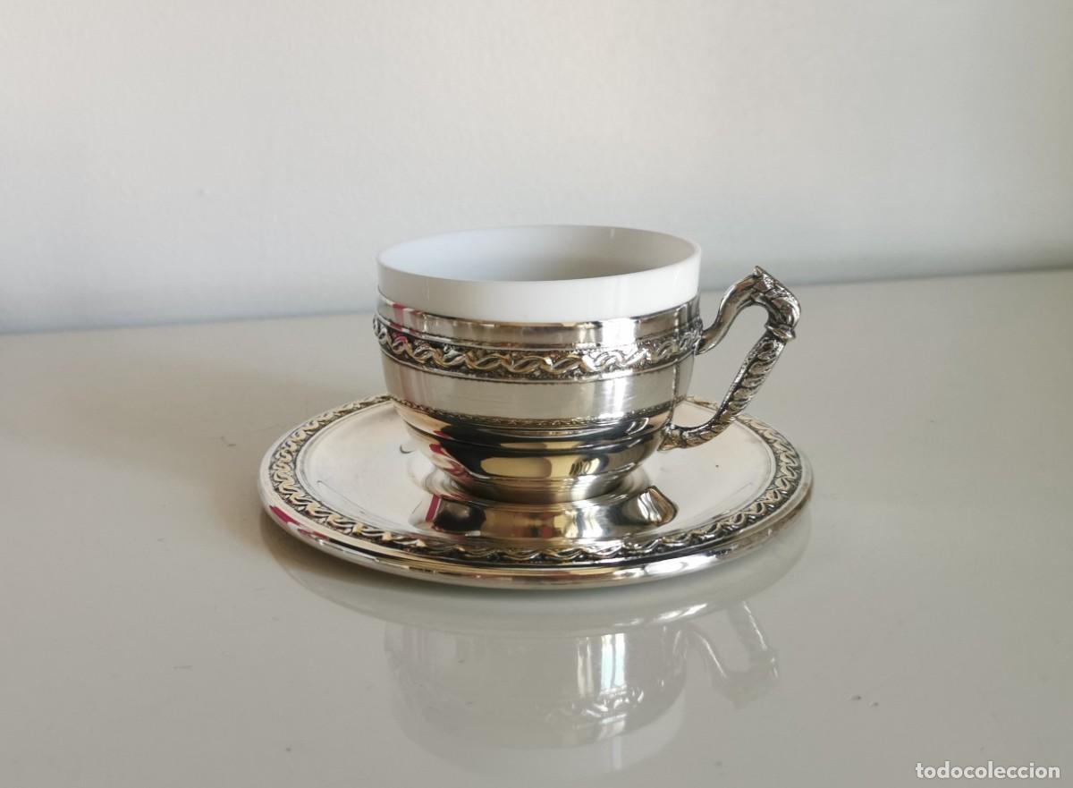 Antig&uuml;edades: AZUCARERO Y TAZAS ANTIGUAS - OPALINA - Foto 6
