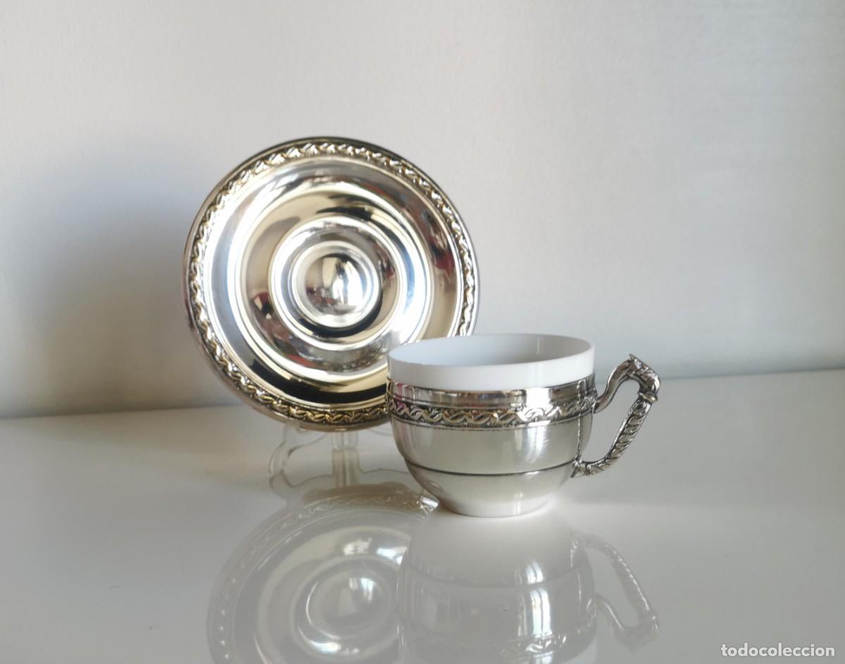 Antig&uuml;edades: AZUCARERO Y TAZAS ANTIGUAS - OPALINA - Foto 8