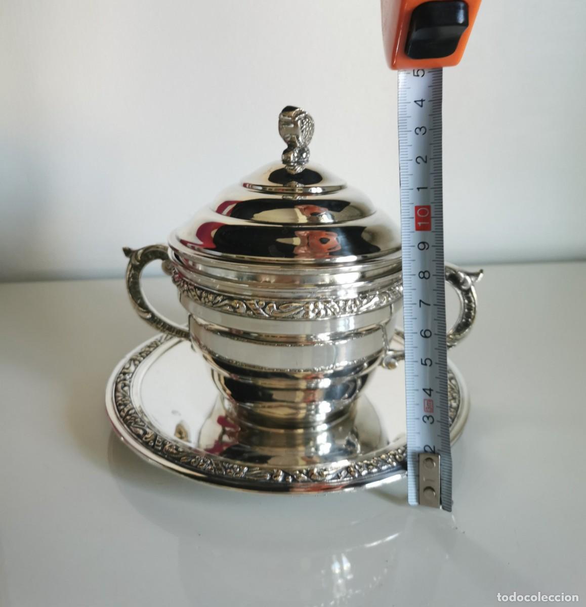 Antig&uuml;edades: AZUCARERO Y TAZAS ANTIGUAS - OPALINA - Foto 13