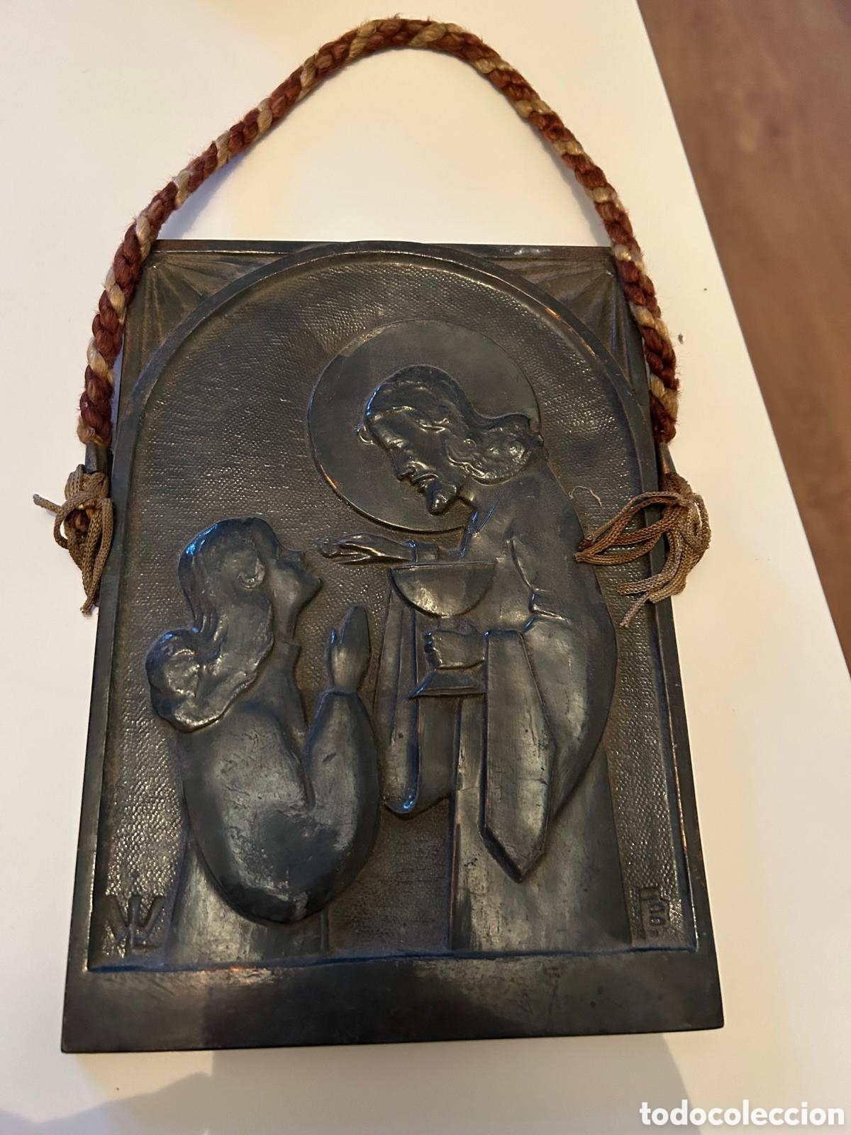 Antig&uuml;edades: Chapa tipo escapulario religiosa - Foto 2