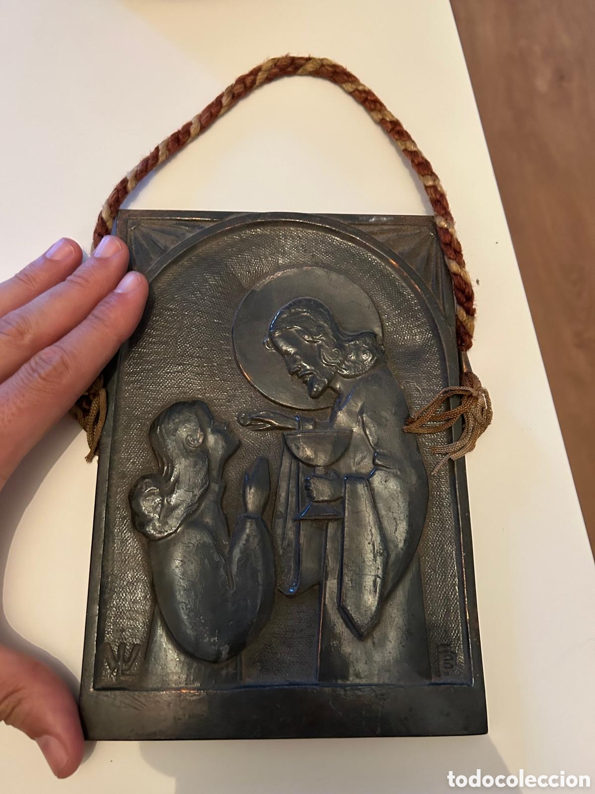 Antig&uuml;edades: Chapa tipo escapulario religiosa - Foto 1