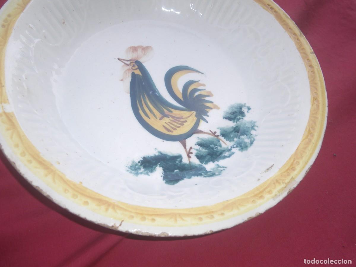 Antig&uuml;edades: ANTIGUO PLATO GALLO GRANDE - Foto 4