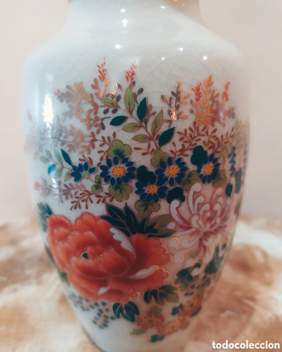 Antig&uuml;edades: Jarr&oacute;n/Florero Satsuma (Jap&oacute;n). - Foto 4