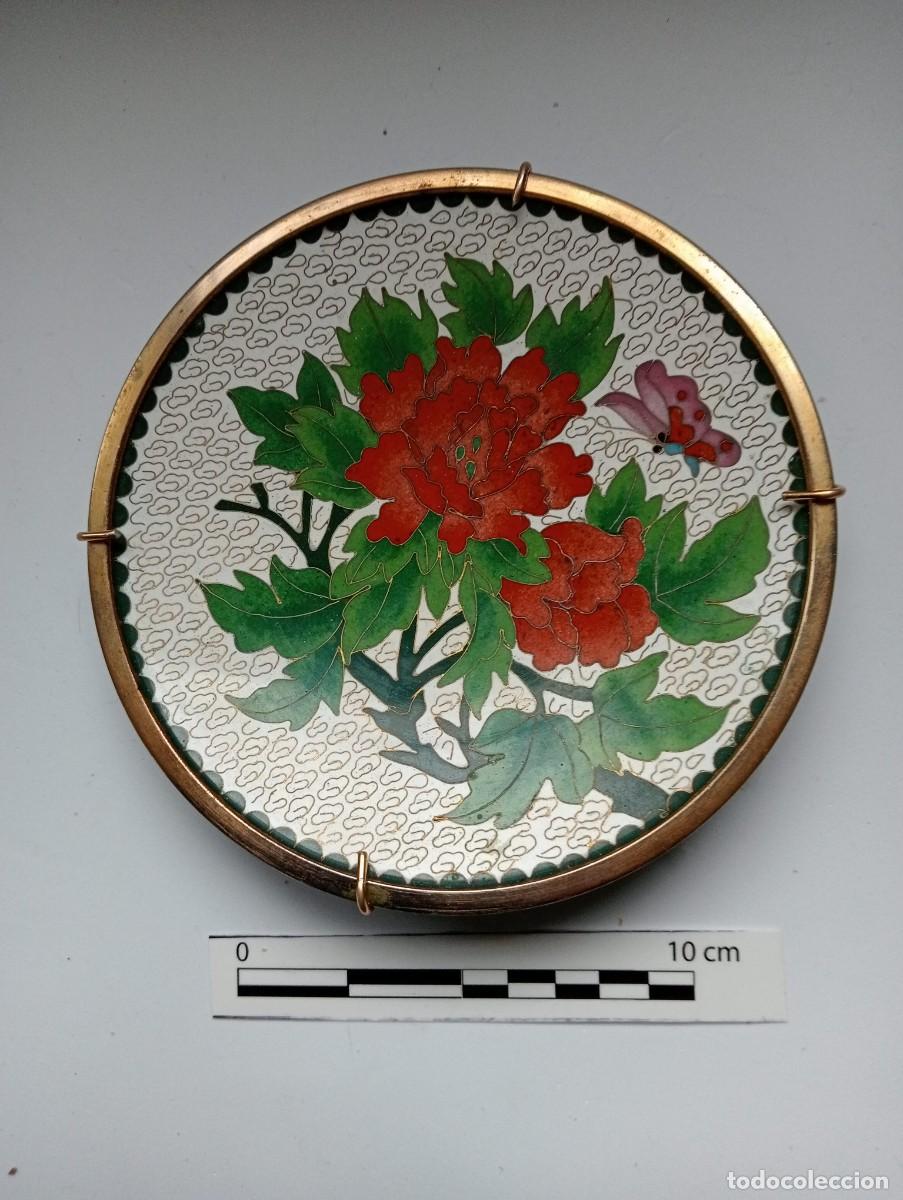 Antig&uuml;edades: Plato de cloisonn&eacute;. China - Foto 1
