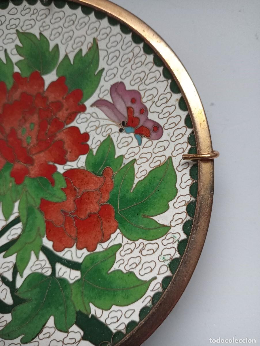 Antig&uuml;edades: Plato de cloisonn&eacute;. China - Foto 2