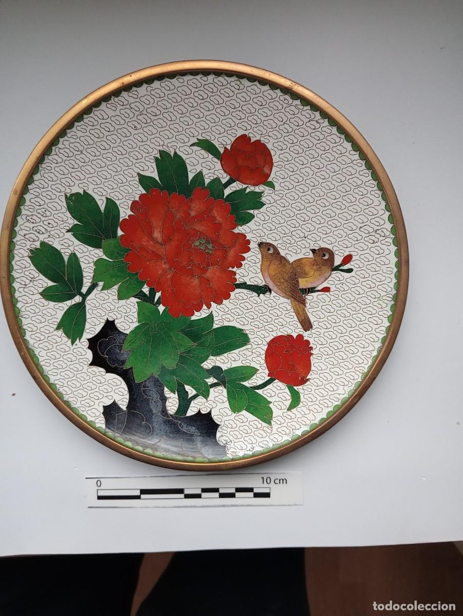 Antig&uuml;edades: Plato de cloisonn&eacute;. China - Foto 1