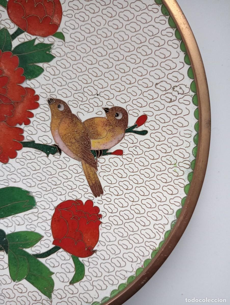 Antig&uuml;edades: Plato de cloisonn&eacute;. China - Foto 2