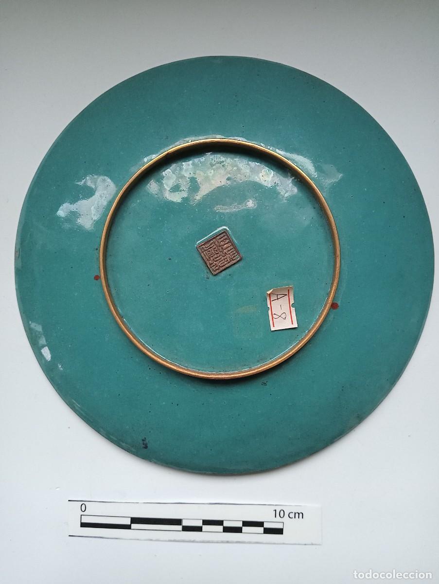 Antig&uuml;edades: Plato de cloisonn&eacute;. China - Foto 4