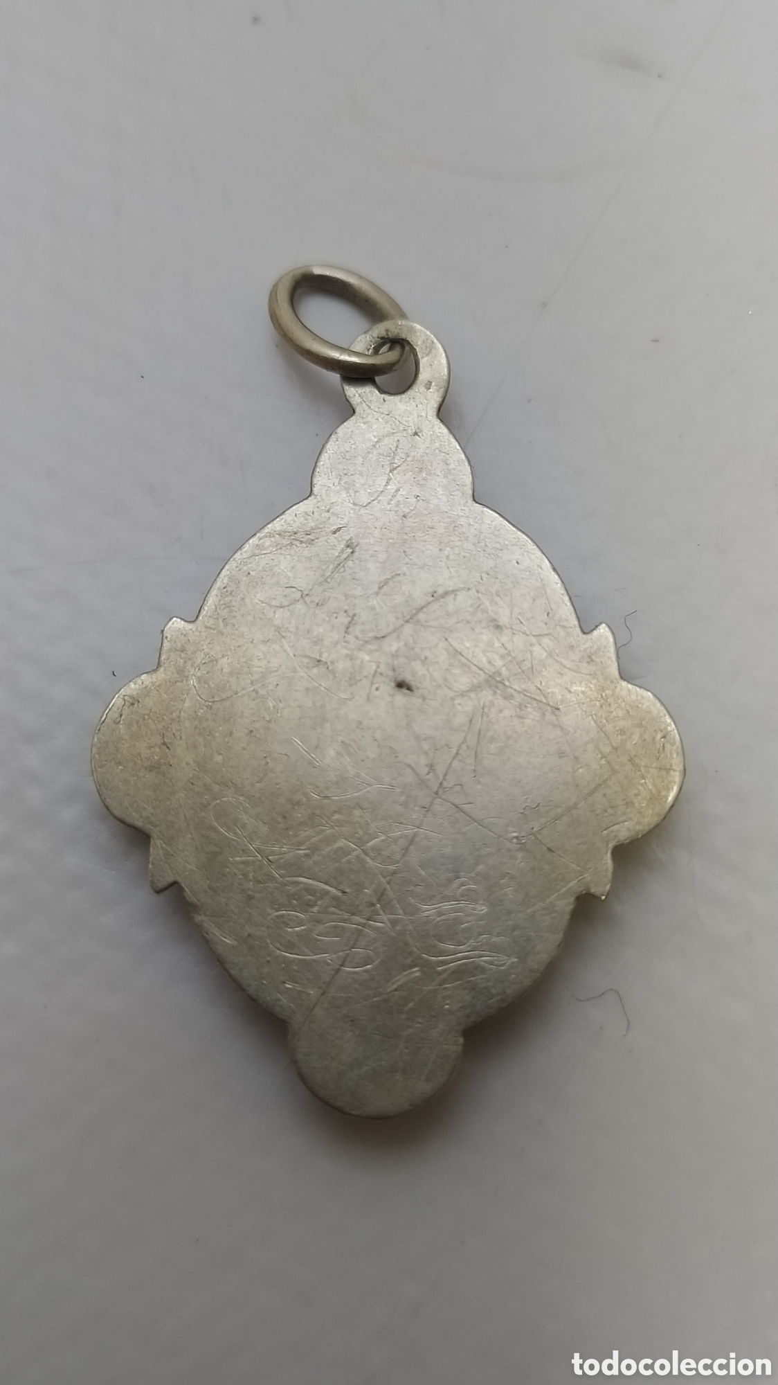 Antig&uuml;edades: Antigua medalla de plata Inmaculada. - Foto 4