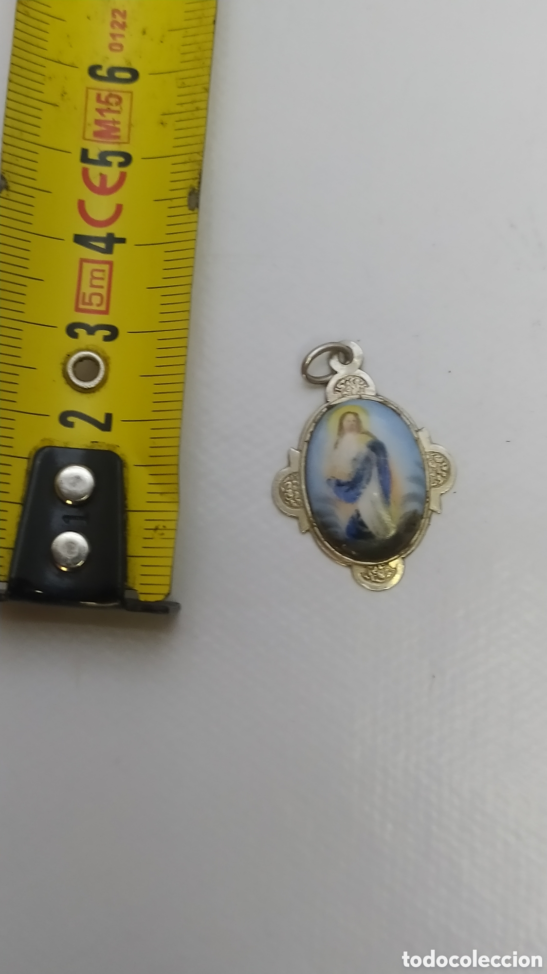Antig&uuml;edades: Antigua medalla de plata Inmaculada. - Foto 8